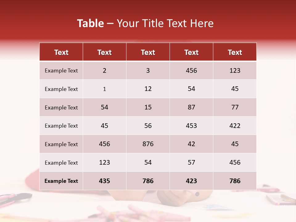 Little Girl Looking For A Drawing Concept PowerPoint Template