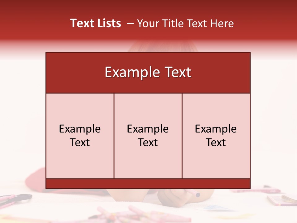 Little Girl Looking For A Drawing Concept PowerPoint Template
