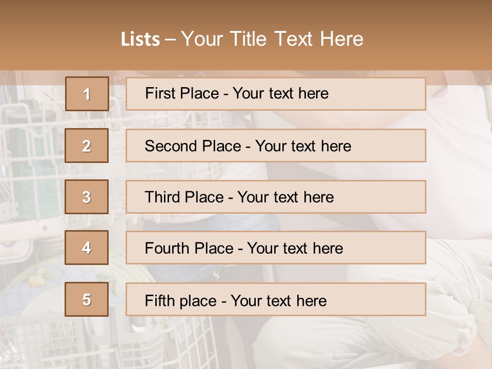 Mother And Daughter Loading Dishwasher PowerPoint Template
