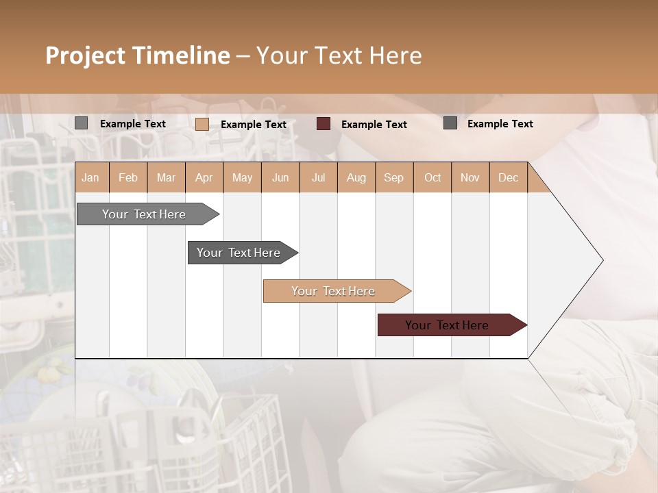 Mother And Daughter Loading Dishwasher PowerPoint Template