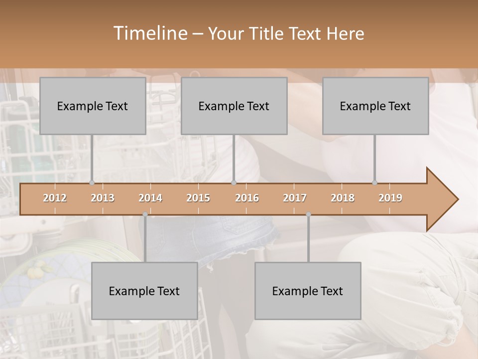 Mother And Daughter Loading Dishwasher PowerPoint Template