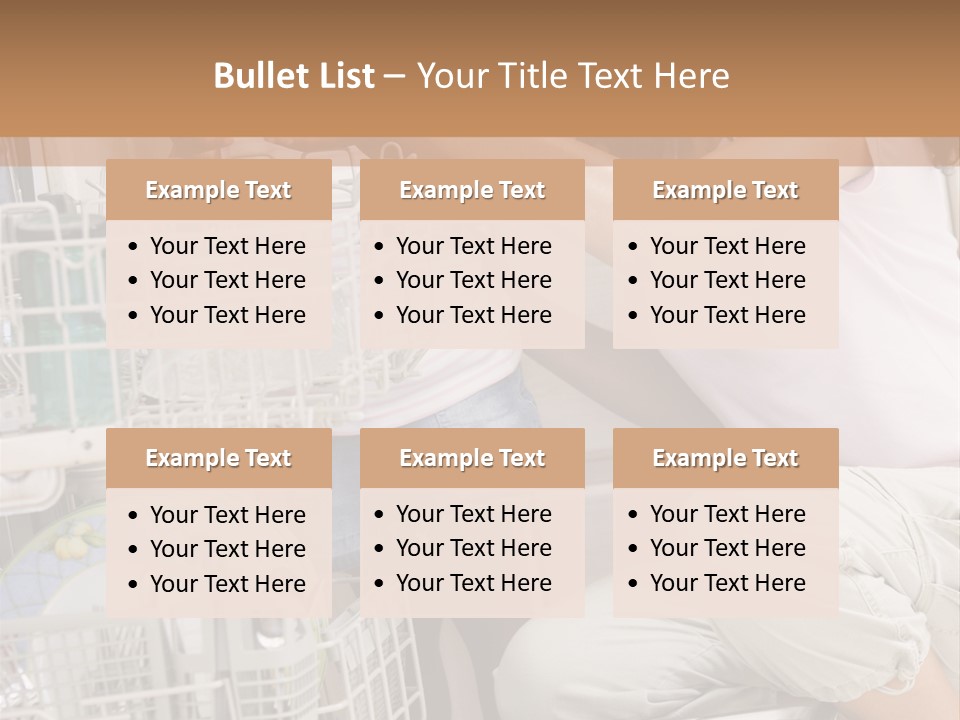 Mother And Daughter Loading Dishwasher PowerPoint Template