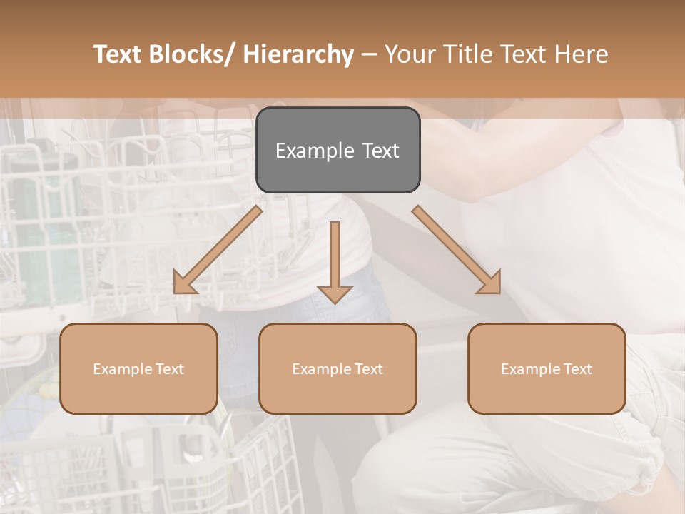 Mother And Daughter Loading Dishwasher PowerPoint Template