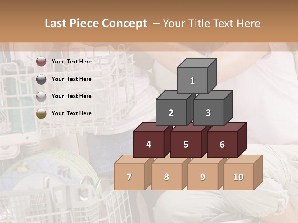Mother And Daughter Loading Dishwasher PowerPoint Template