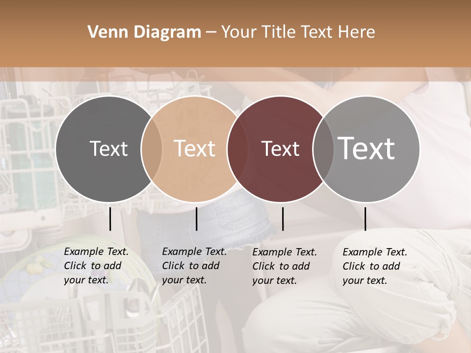 Mother And Daughter Loading Dishwasher PowerPoint Template
