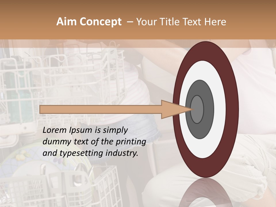 Mother And Daughter Loading Dishwasher PowerPoint Template