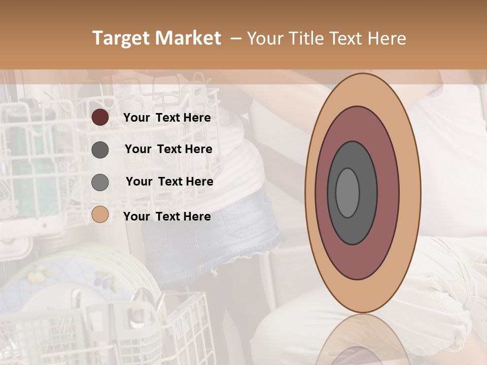 Mother And Daughter Loading Dishwasher PowerPoint Template