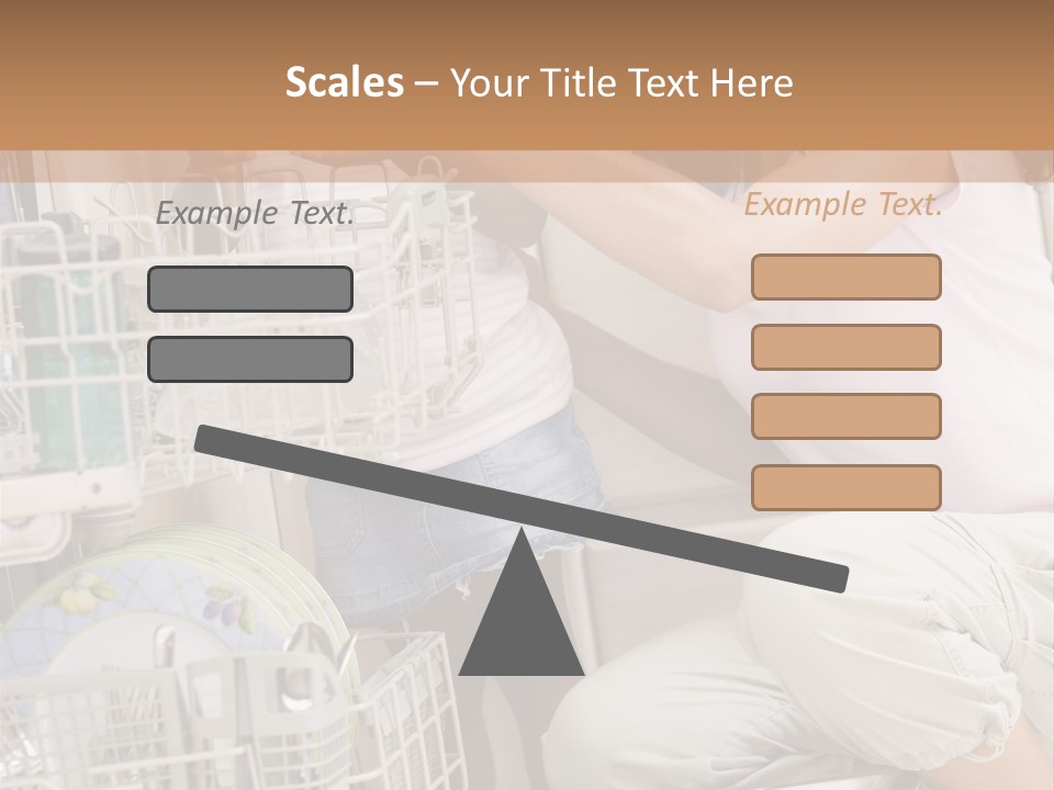 Mother And Daughter Loading Dishwasher PowerPoint Template