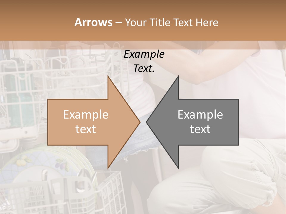 Mother And Daughter Loading Dishwasher PowerPoint Template