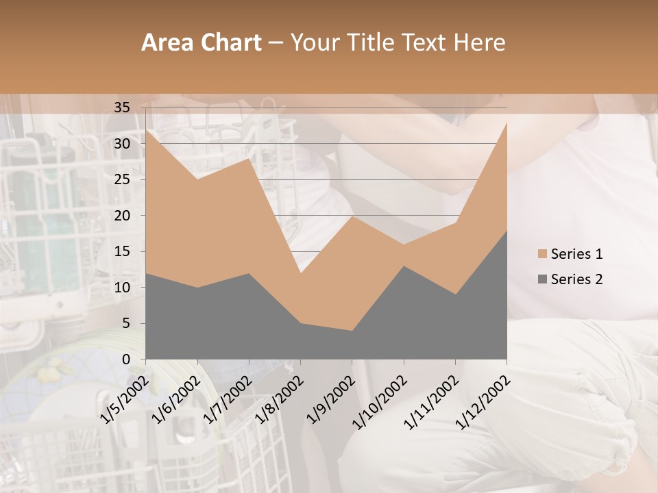 Mother And Daughter Loading Dishwasher PowerPoint Template