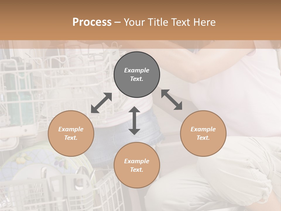 Mother And Daughter Loading Dishwasher PowerPoint Template