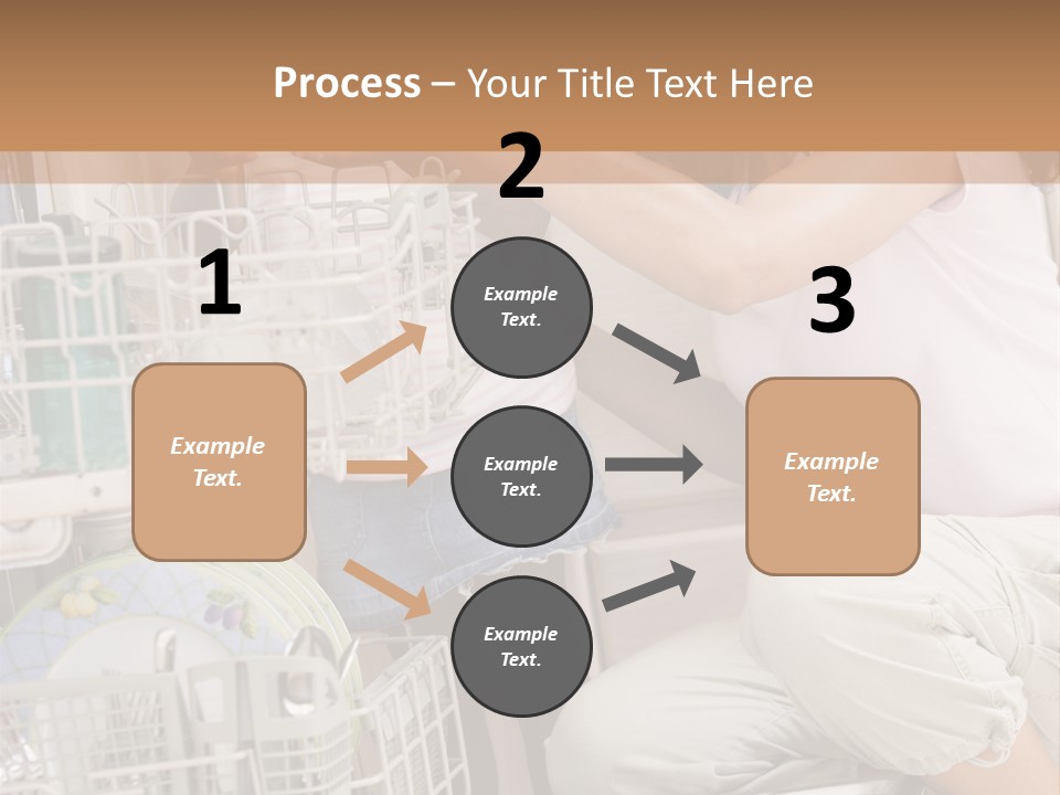 Mother And Daughter Loading Dishwasher PowerPoint Template