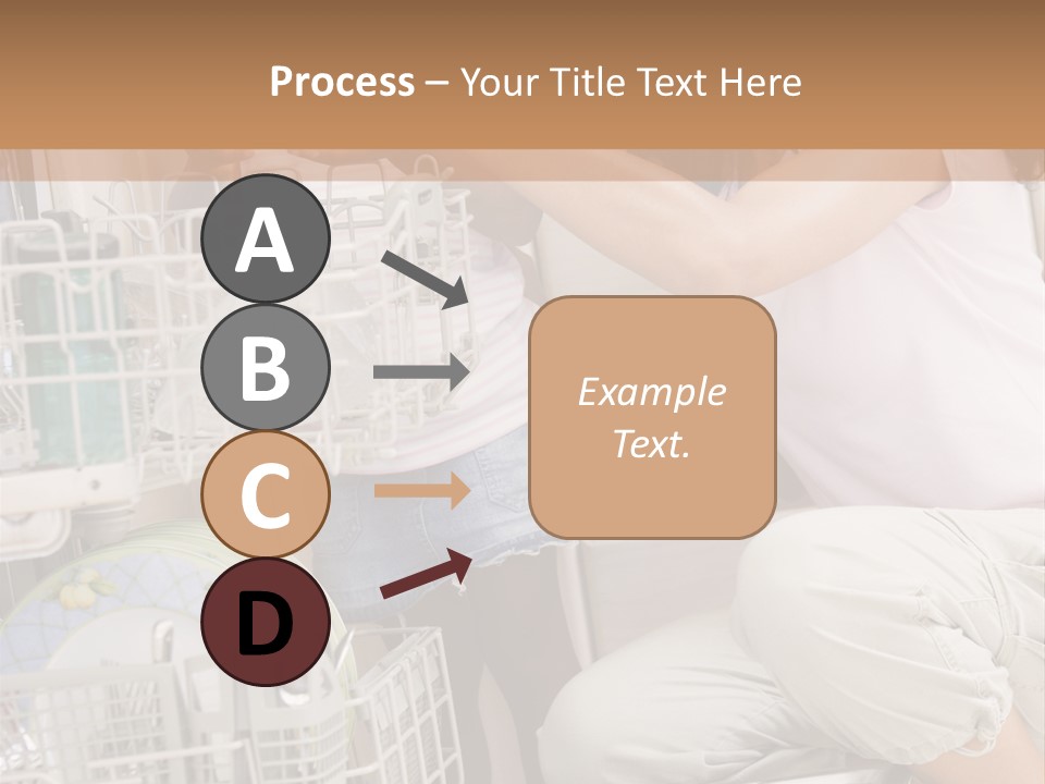 Mother And Daughter Loading Dishwasher PowerPoint Template