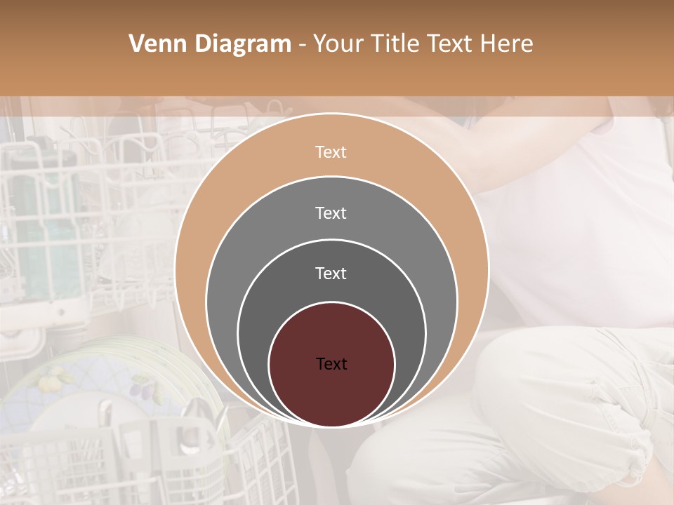 Mother And Daughter Loading Dishwasher PowerPoint Template