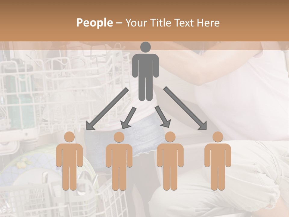 Mother And Daughter Loading Dishwasher PowerPoint Template