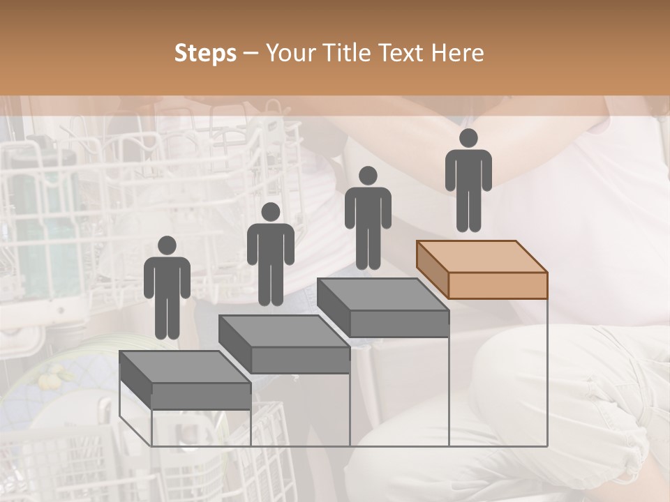 Mother And Daughter Loading Dishwasher PowerPoint Template