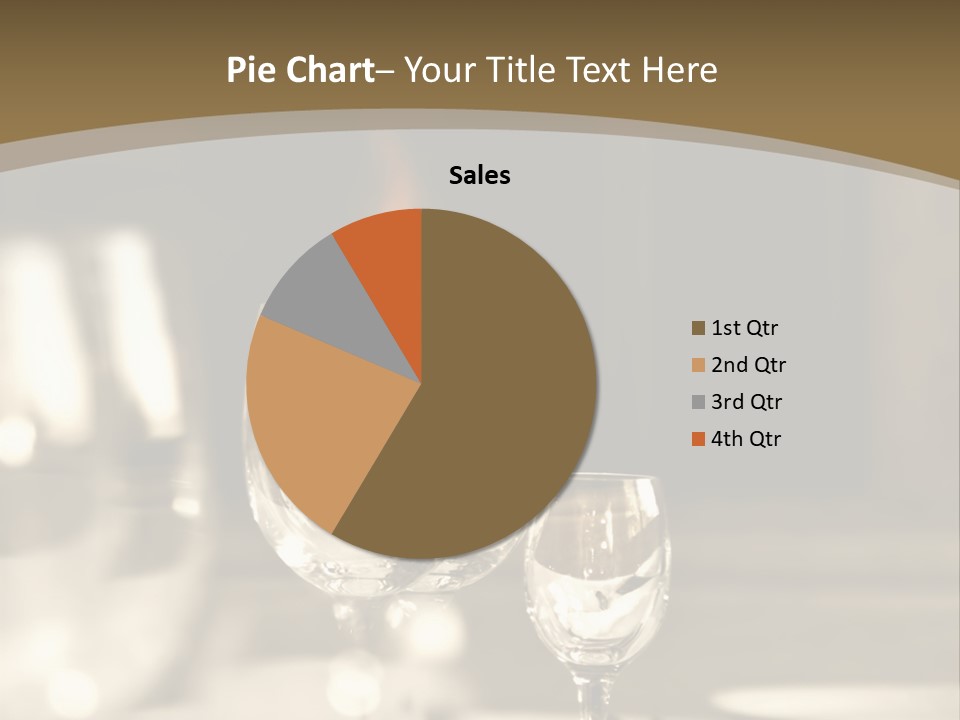 Glass Goblets On The Table PowerPoint Template