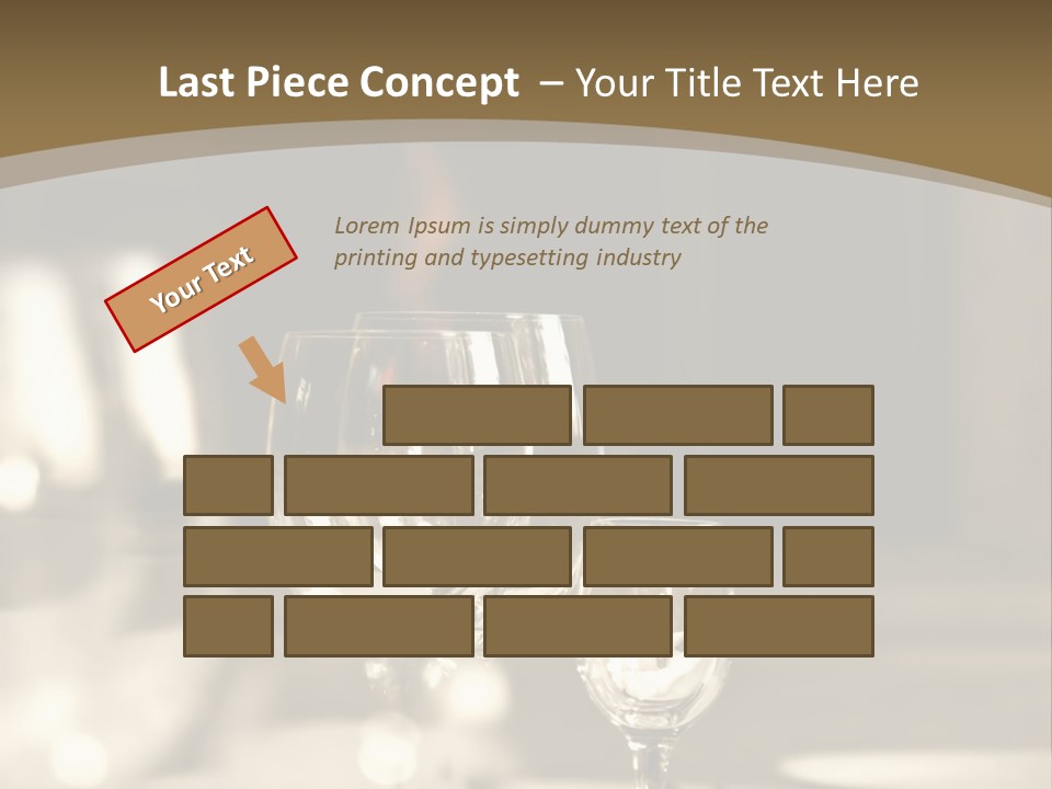 Glass Goblets On The Table PowerPoint Template
