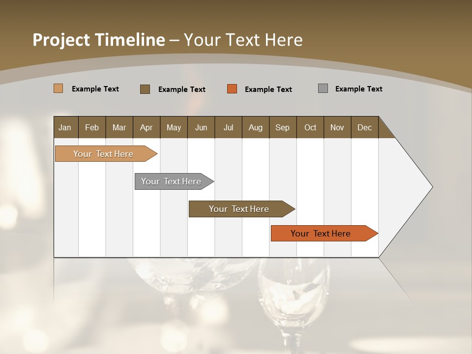 Glass Goblets On The Table PowerPoint Template