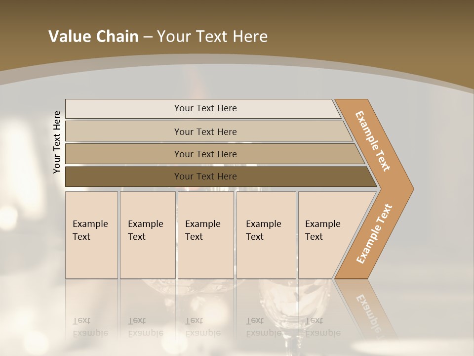 Glass Goblets On The Table PowerPoint Template