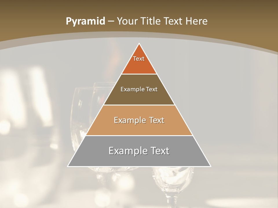 Glass Goblets On The Table PowerPoint Template