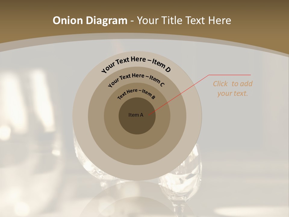 Glass Goblets On The Table PowerPoint Template