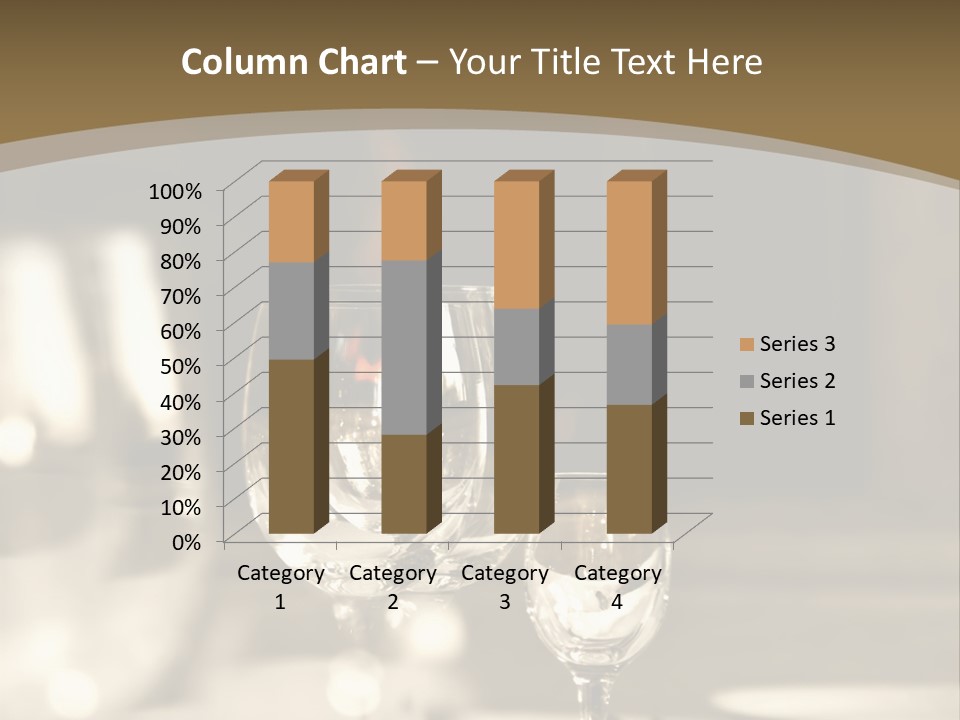 Glass Goblets On The Table PowerPoint Template