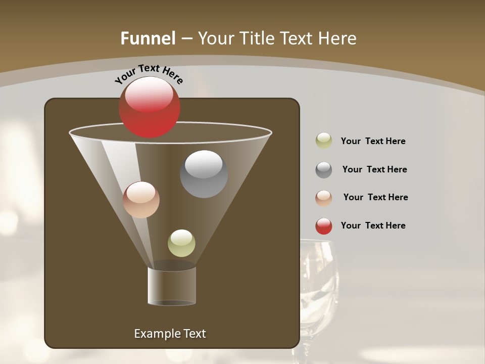 Glass Goblets On The Table PowerPoint Template