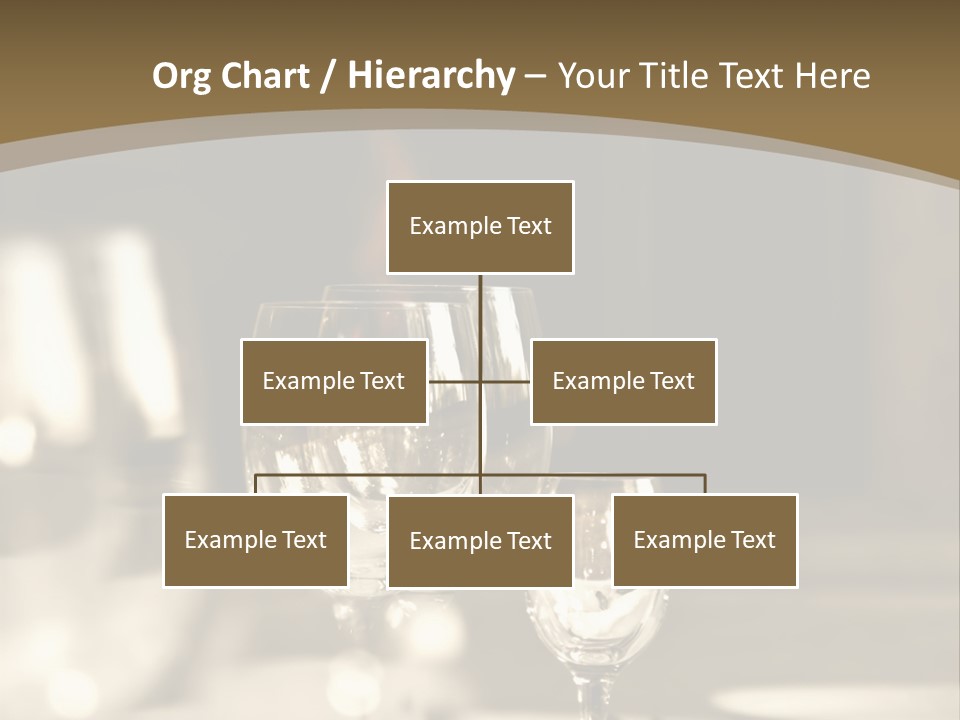 Glass Goblets On The Table PowerPoint Template