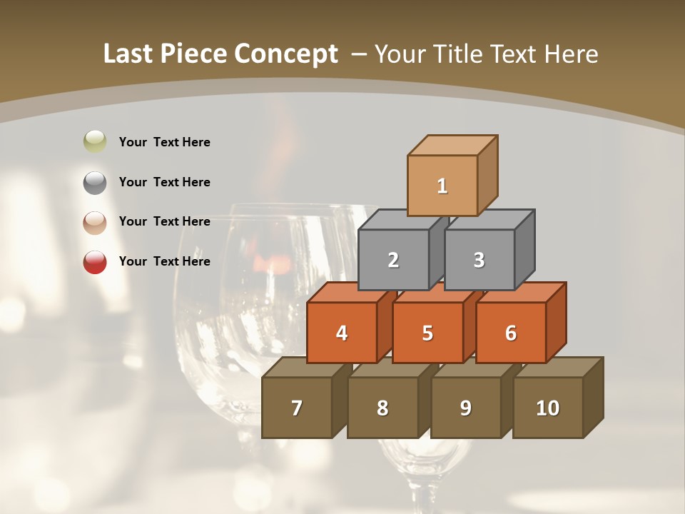 Glass Goblets On The Table PowerPoint Template