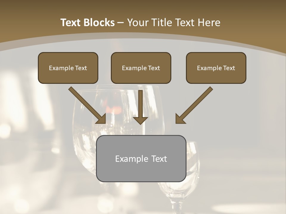 Glass Goblets On The Table PowerPoint Template