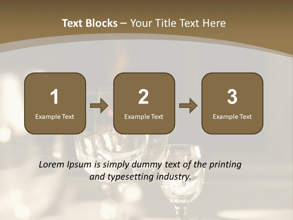 Glass Goblets On The Table PowerPoint Template