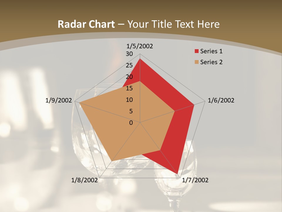 Glass Goblets On The Table PowerPoint Template