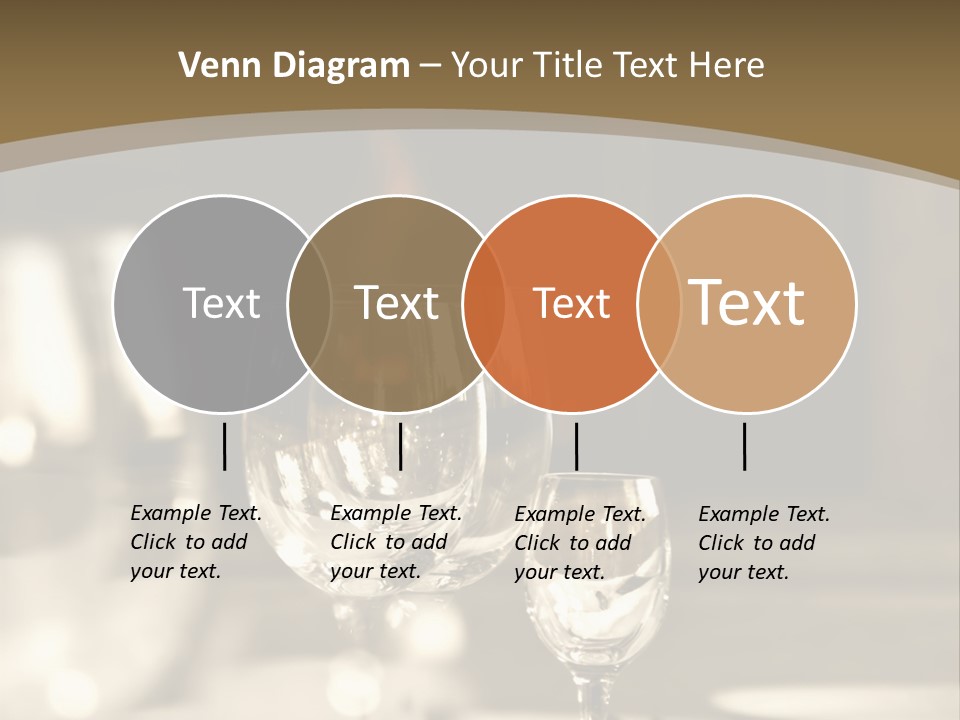 Glass Goblets On The Table PowerPoint Template