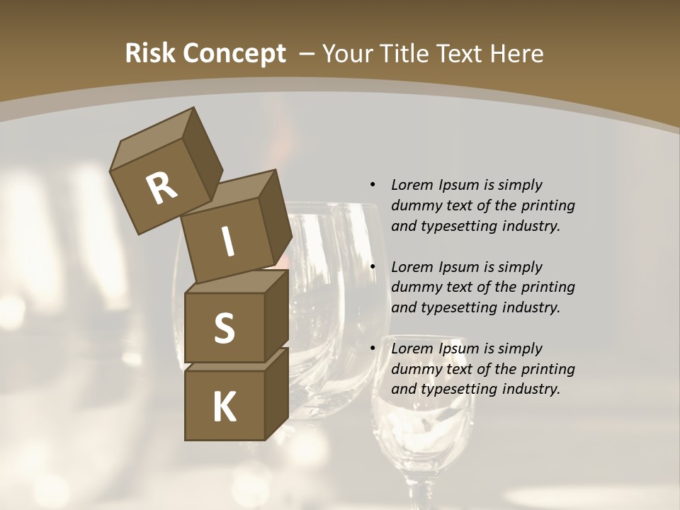 Glass Goblets On The Table PowerPoint Template