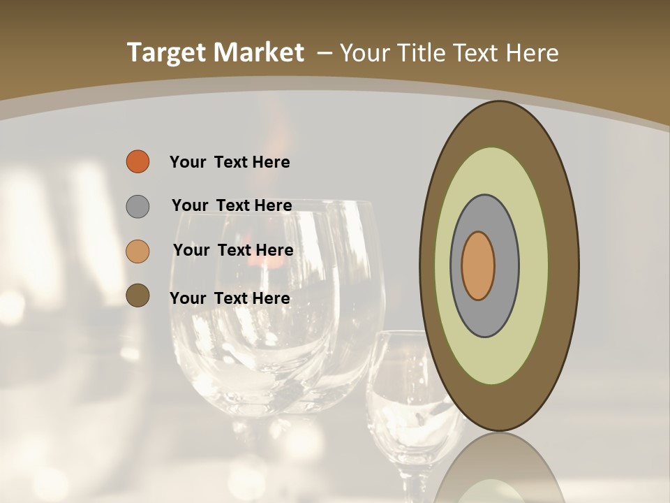 Glass Goblets On The Table PowerPoint Template