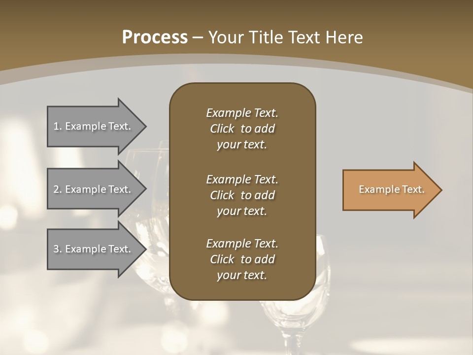 Glass Goblets On The Table PowerPoint Template