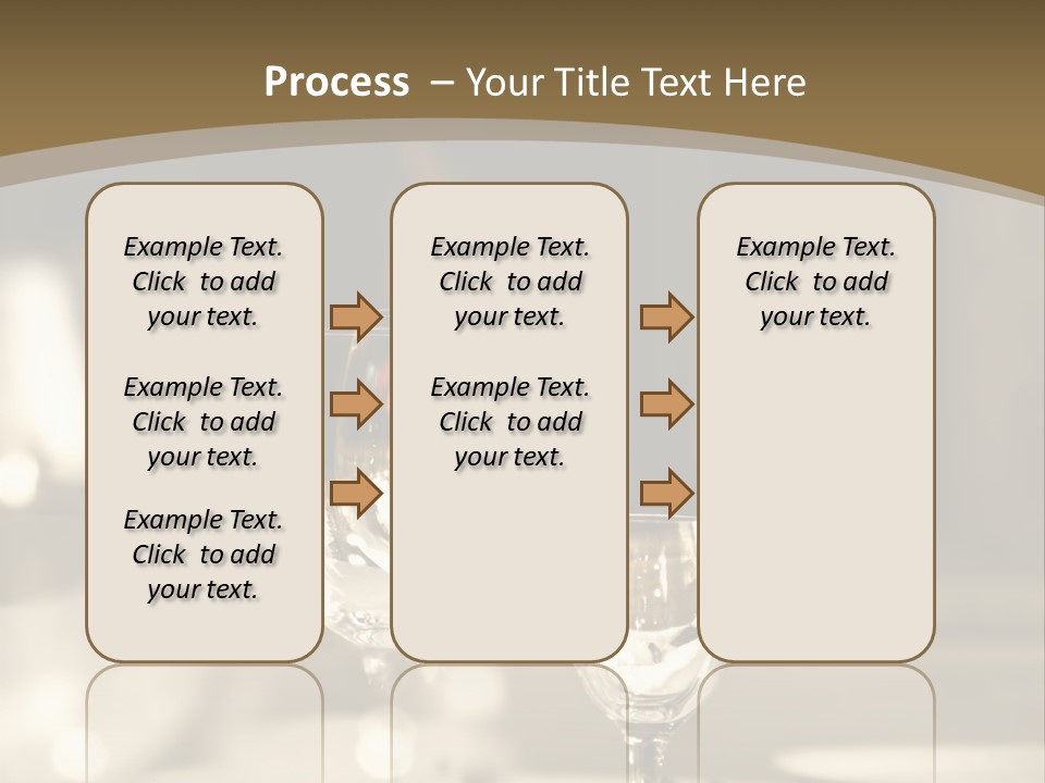 Glass Goblets On The Table PowerPoint Template