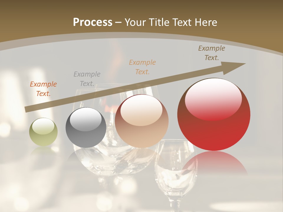 Glass Goblets On The Table PowerPoint Template
