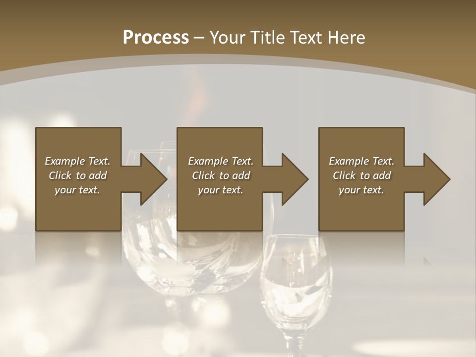 Glass Goblets On The Table PowerPoint Template