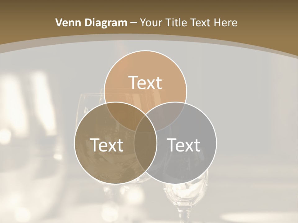 Glass Goblets On The Table PowerPoint Template