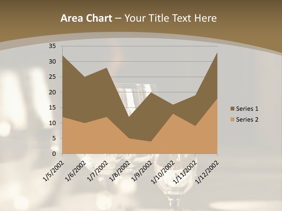 Glass Goblets On The Table PowerPoint Template