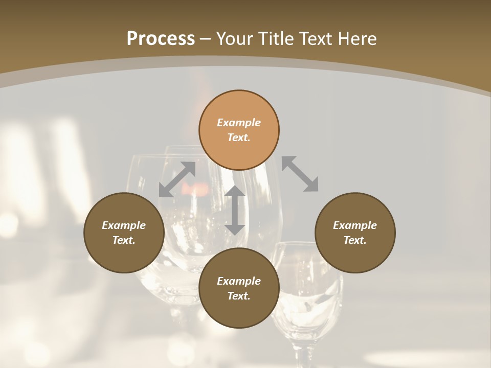 Glass Goblets On The Table PowerPoint Template