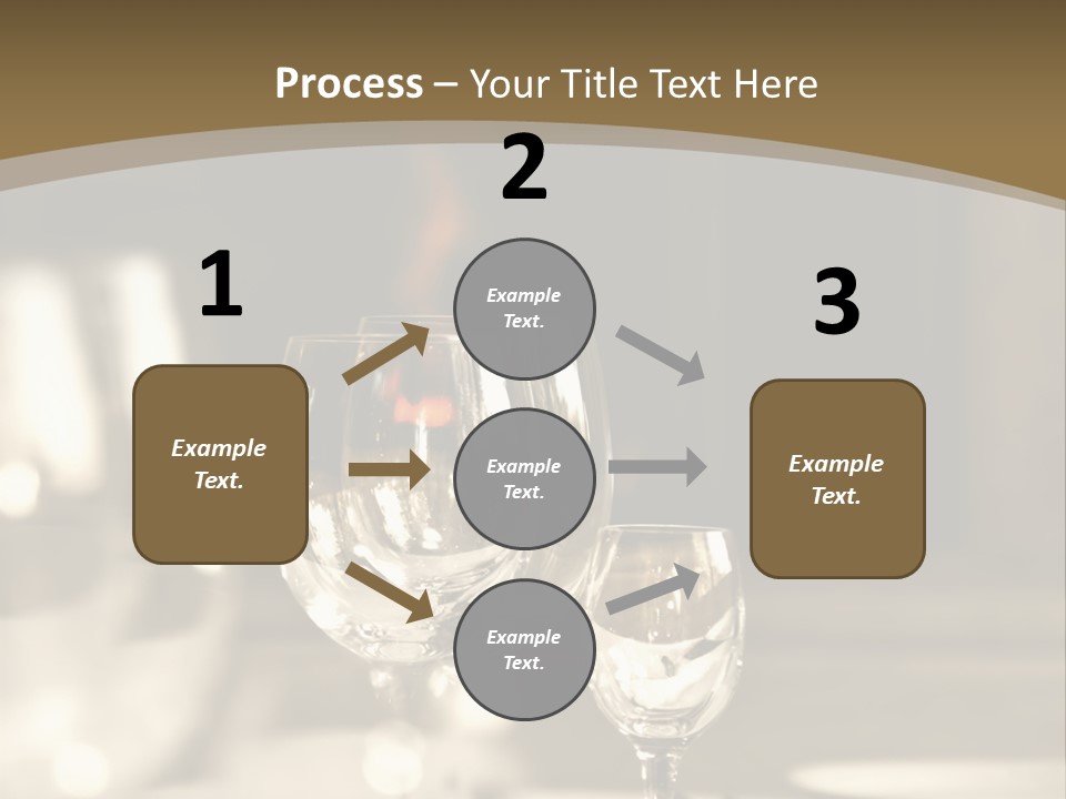 Glass Goblets On The Table PowerPoint Template