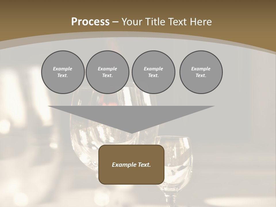 Glass Goblets On The Table PowerPoint Template