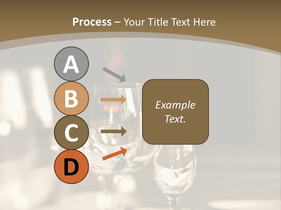 Glass Goblets On The Table PowerPoint Template