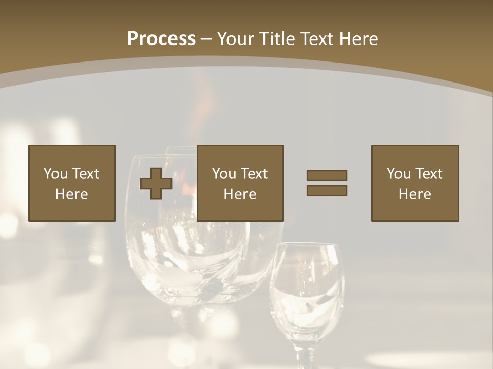 Glass Goblets On The Table PowerPoint Template