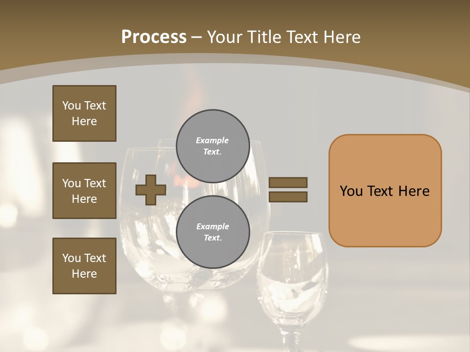 Glass Goblets On The Table PowerPoint Template