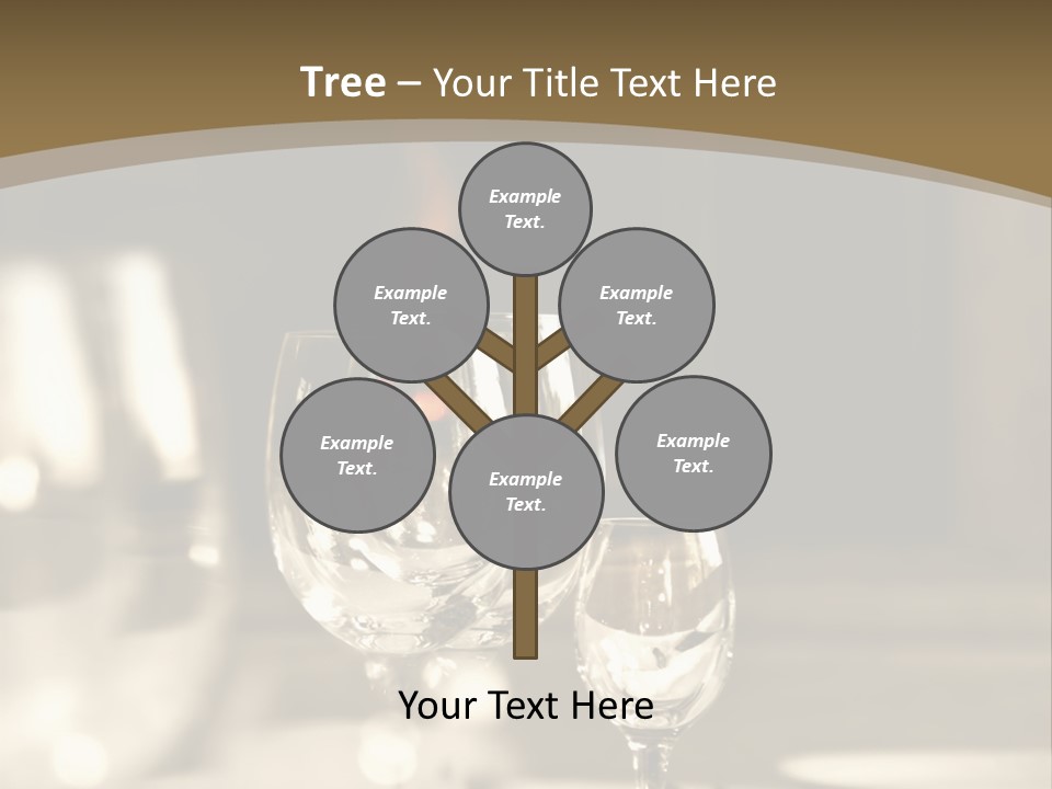 Glass Goblets On The Table PowerPoint Template
