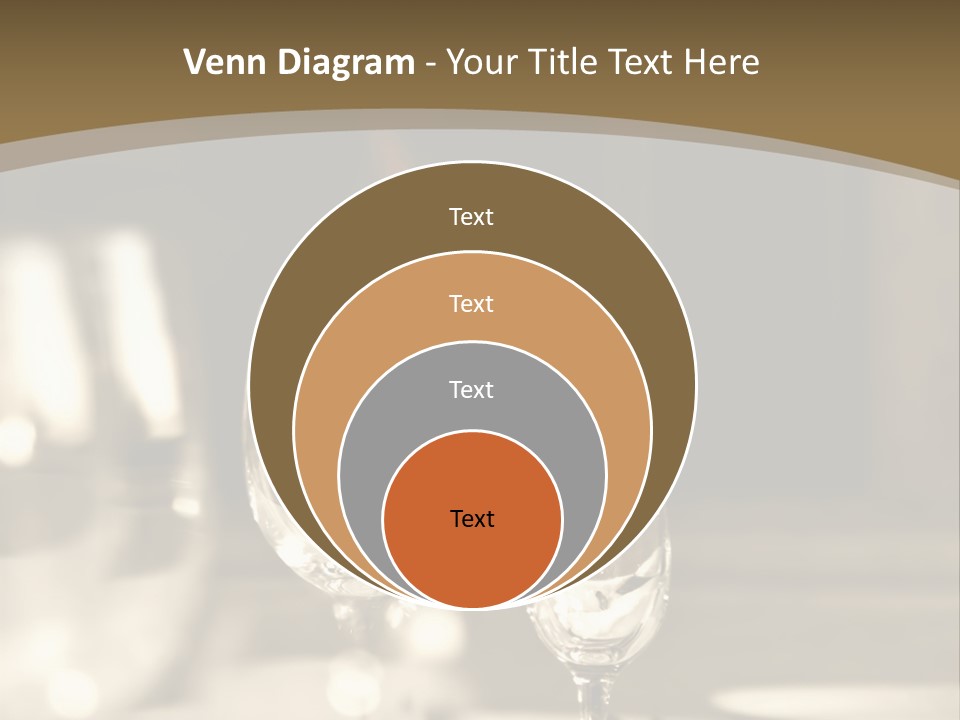Glass Goblets On The Table PowerPoint Template